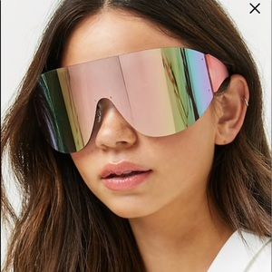 Rimless Shield Sunglasses